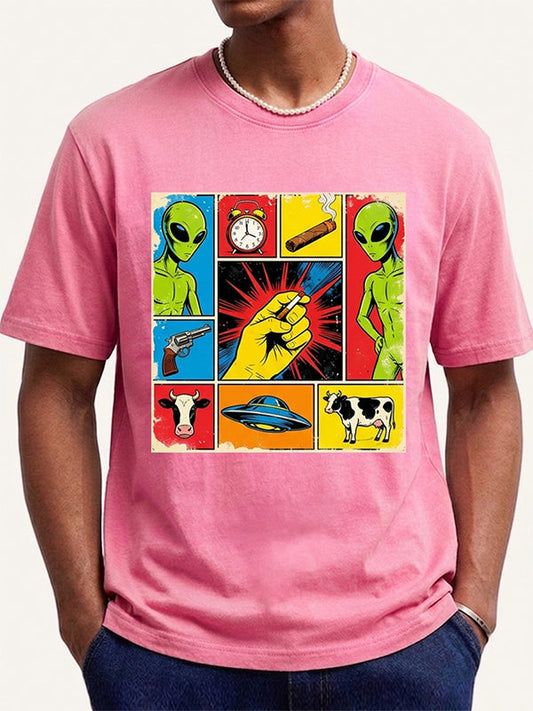 Light a Cigarette for the Alien Print Short Sleeve