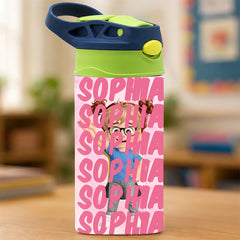 Custom Kids Insulated Water Bottle - Personalized Back To School Gifts For Kids - Ready For Adventure