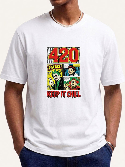 Childhood Idol Having Fun Print Short Sleeve