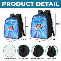 Custom Photo Kids Front Printed Backpack - Personalized Back To School Gifts For Kids - Believe In Your Magic