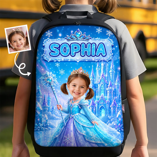 Custom Photo Kids Front Printed Backpack - Personalized Back To School Gifts For Kids - Believe In Your Magic