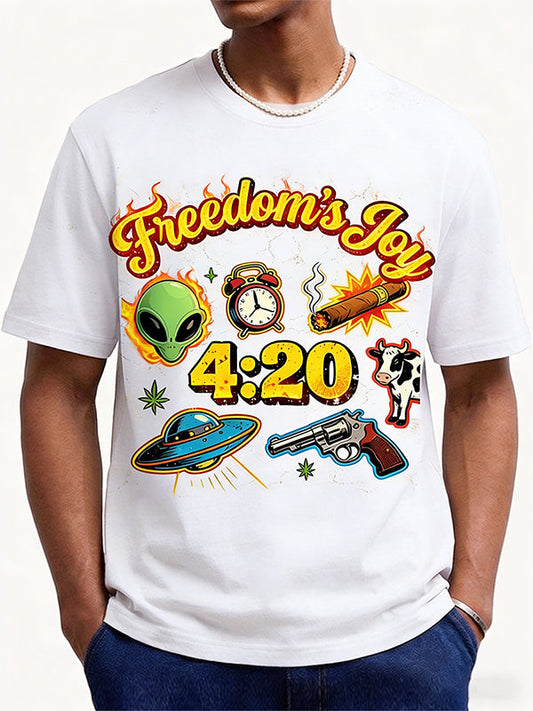 Trendy Flame Personalized 420 Theme Short Sleeve