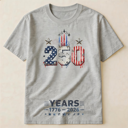 "Star-Studded" Dog 250th Anniversary Short-Sleeve T-Shirt