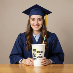 Custom Happy Graduation Plastic Cups