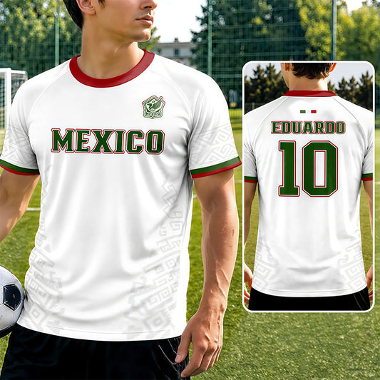 Custom Men's Mexico 2026 Jersey Shirt - Personalized Birthday Gifts For Soccer Lovers, Sports Fans, Sports Lovers - Ready For Kickoff