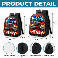 Custom Kids Front Printed Backpack - Personalized Back To School Gifts For Kids - Ready To Roll