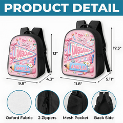 Custom Kids Front Printed Backpack - Personalized Back To School Gifts For Kids - Big Dreams Start In Small Classrooms