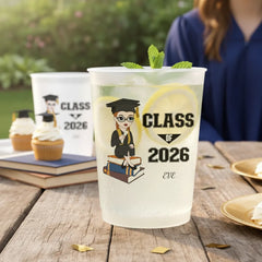 Custom Happy Graduation Plastic Cups