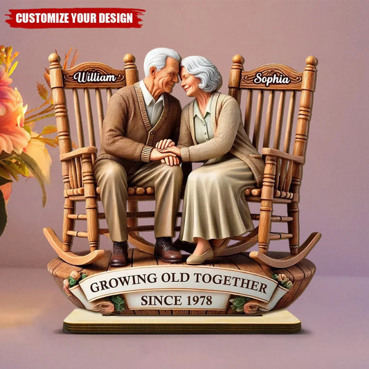 Growing Old Together Custom Figurine