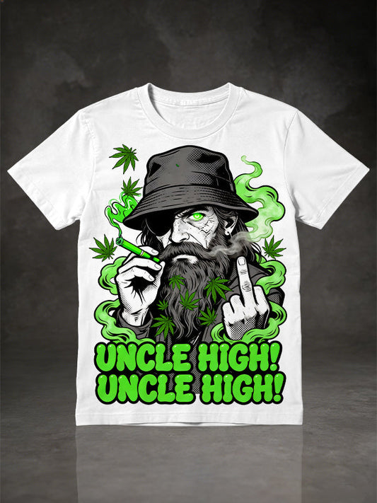 Retro Cannabis Hip-Hop Casual Top