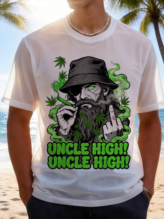 Retro Cannabis Hip-Hop Casual Top