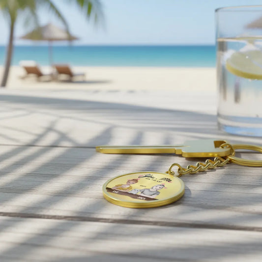 You, me, and the cats Keychain