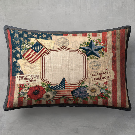 Customized throw pillow covers, home decoration designs, suitable for occasions such as celebrations, anniversaries, Labor Day, and throughout the year to showcase patriotic sentiments.