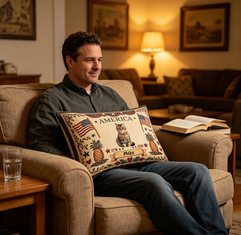 Customized throw pillow covers, home decoration designs, suitable for occasions such as celebrations, anniversaries, Labor Day, and throughout the year to showcase patriotic sentiments.