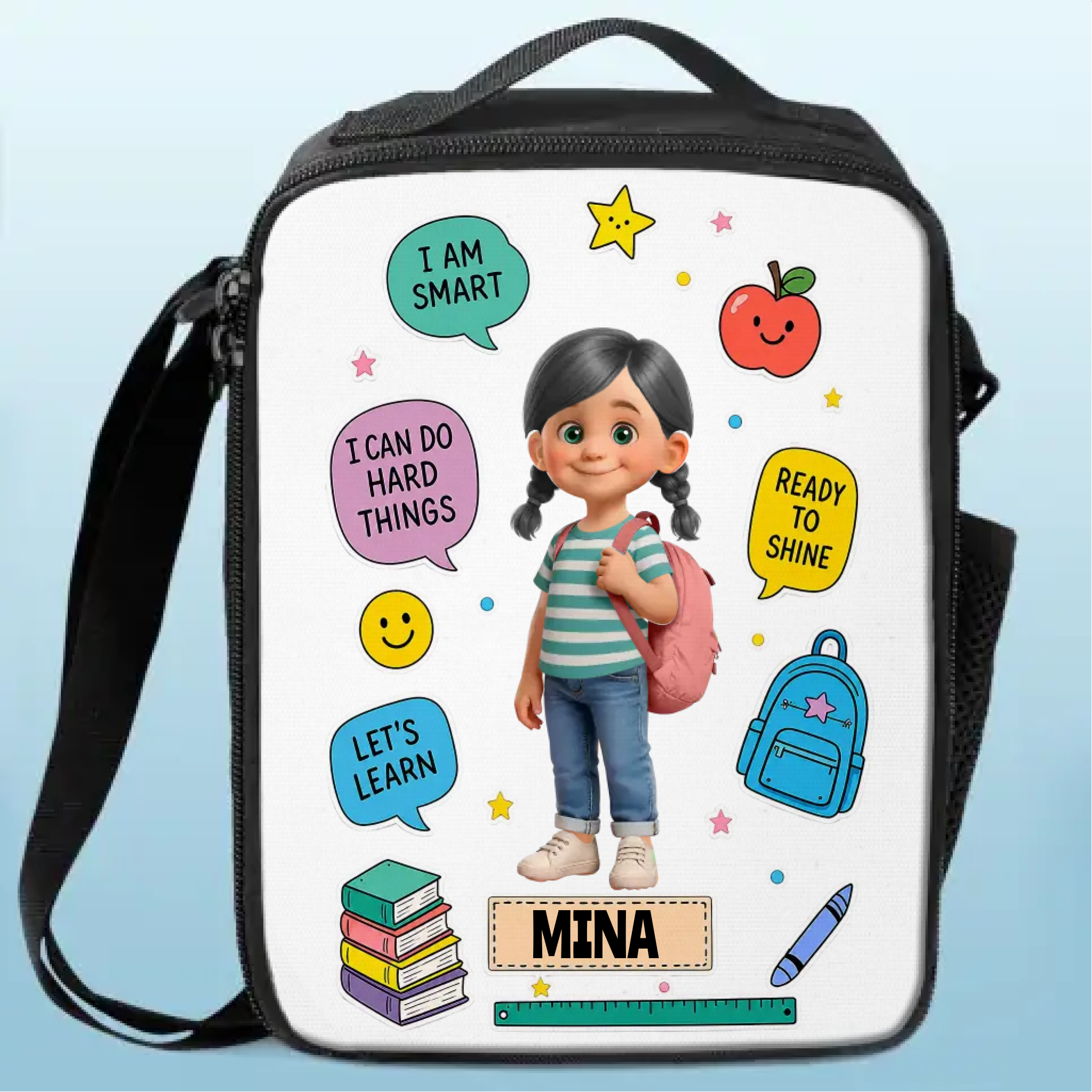 Personalized Customized Lunch Bags - Gift for Children's Schooling