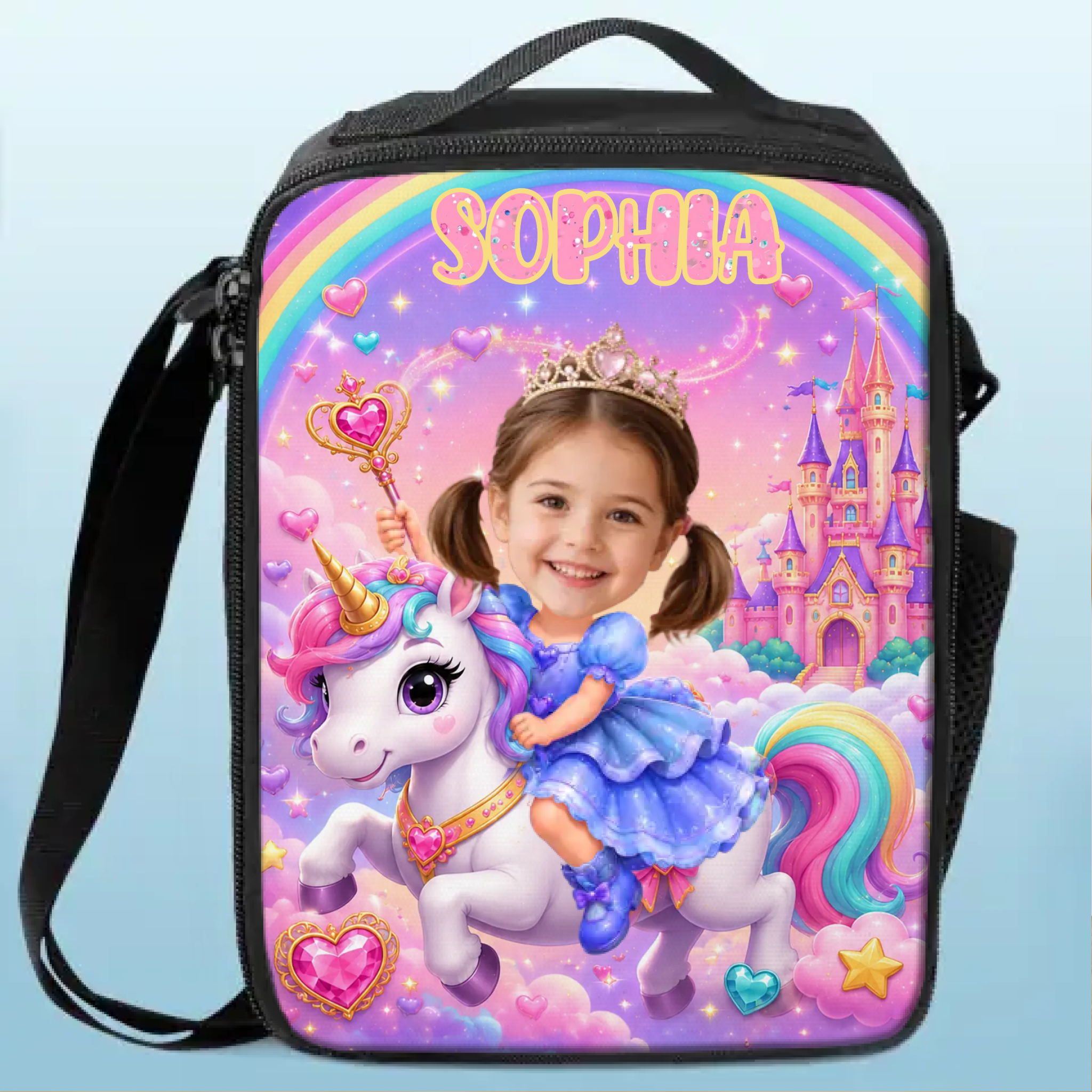The Princess' Day - Personalized Customized Lunch Bag - Gift for Children's First Day of School