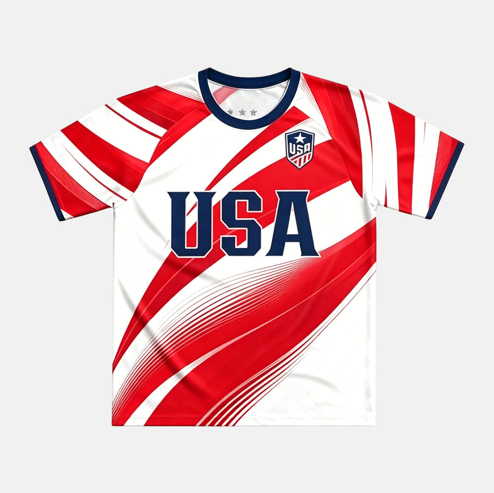 Custom Men's USA 2026 Jersey Shirt - Personalized Birthday Gifts For Soccer Lovers, Sports Fans, Sports Lovers - Land Of The Free, Home Of Soccer