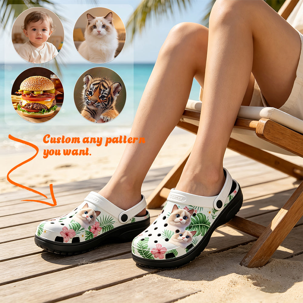 Upload your own photos to customize your slippers. DND tabletop game print - ankle sandals, customizable images, casual outdoor beach slippers, suitable for TTRPG enthusiasts.