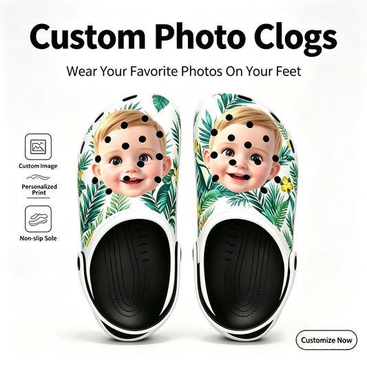 Personalized Photos - Customized Hawaiian Print Sneakers - Perfect for Vacation and Leisure