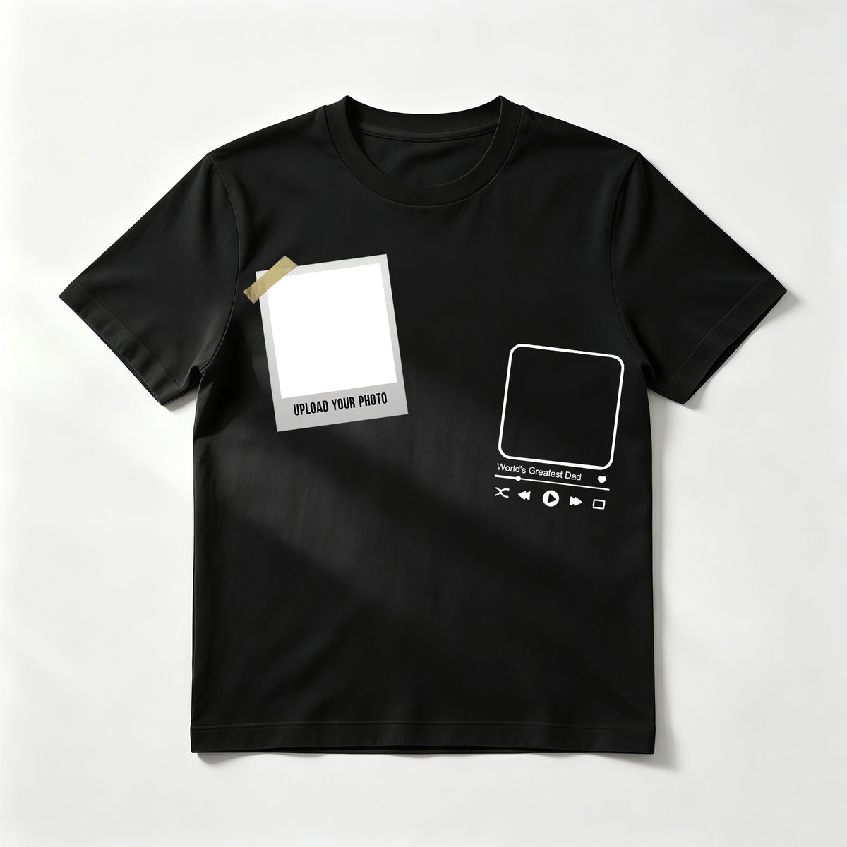 Dual Photo Frame "World's Greatest Dad" Custom T-Shirt