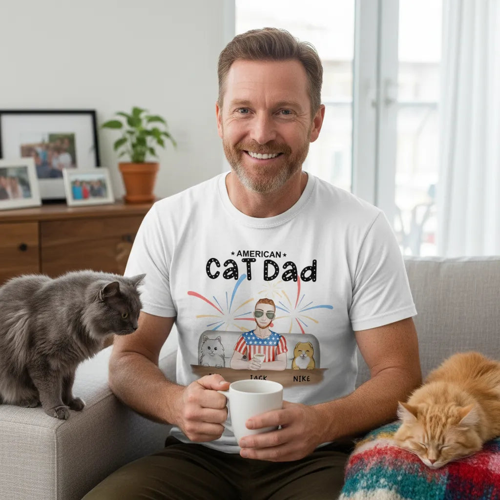 Custom The Kitten and Dad T-shirts