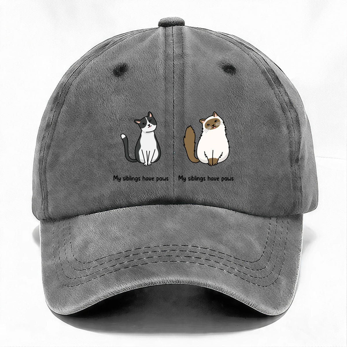 Custom My siblings have paws Cap
