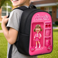 Custom Photo Kids Front Printed Backpack - Personalized Back To School Gifts For Kids - Born To Stand Out