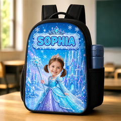 Custom Photo Kids Front Printed Backpack - Personalized Back To School Gifts For Kids - Believe In Your Magic