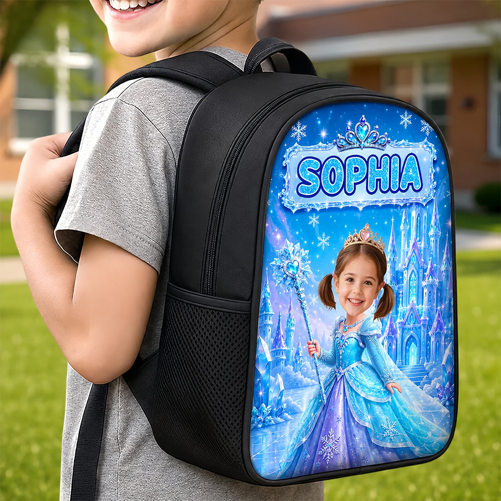 Custom Photo Kids Front Printed Backpack - Personalized Back To School Gifts For Kids - Believe In Your Magic