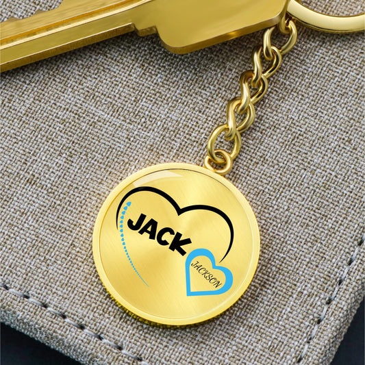 Dad Heart Keychain