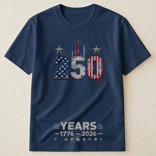 "Star-Studded" Dog 250th Anniversary Short-Sleeve T-Shirt