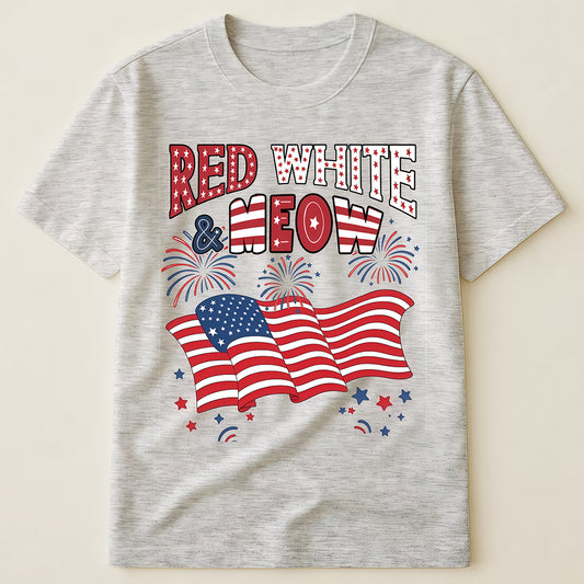 Red White Meow - Personalized Shirt