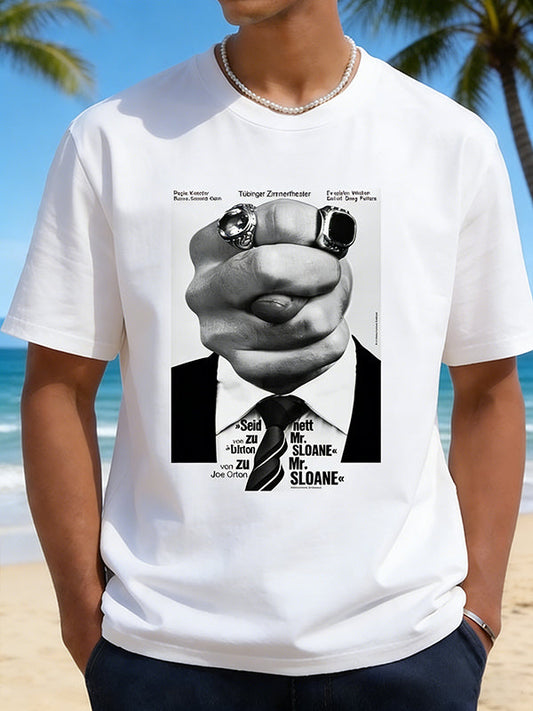 Vintage Mobster Fist & Suit Graphic T-Shirt