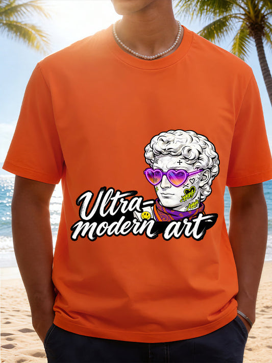 Vintage Modern Art Classical Figure Pop Art Graphic T-Shirt