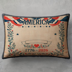 Customized throw pillow covers, home decoration designs, suitable for occasions such as celebrations, anniversaries, Labor Day, and throughout the year to showcase patriotic sentiments.