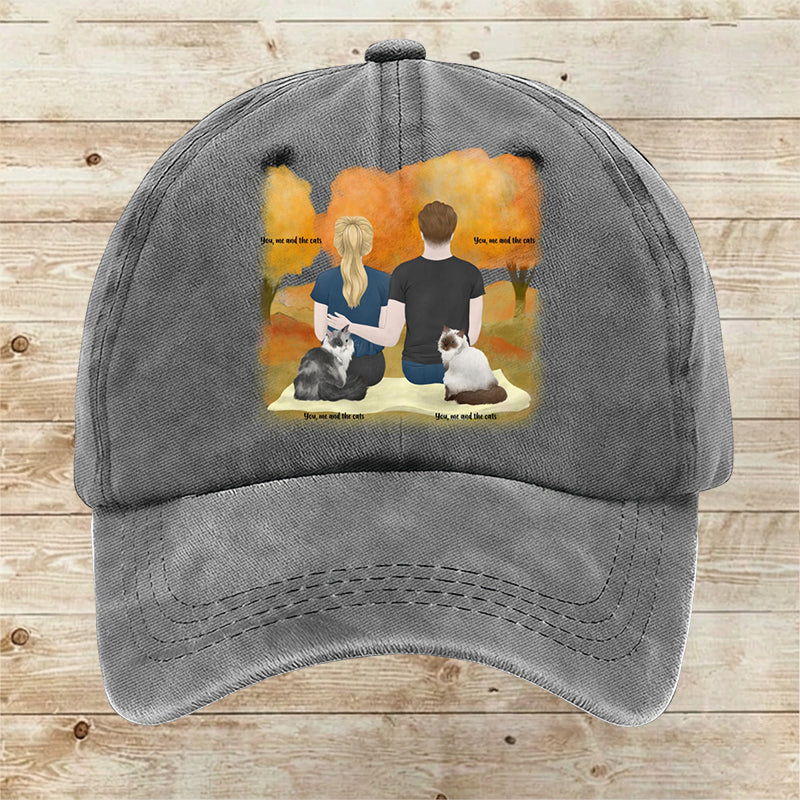Custom You, me and the cats Cap