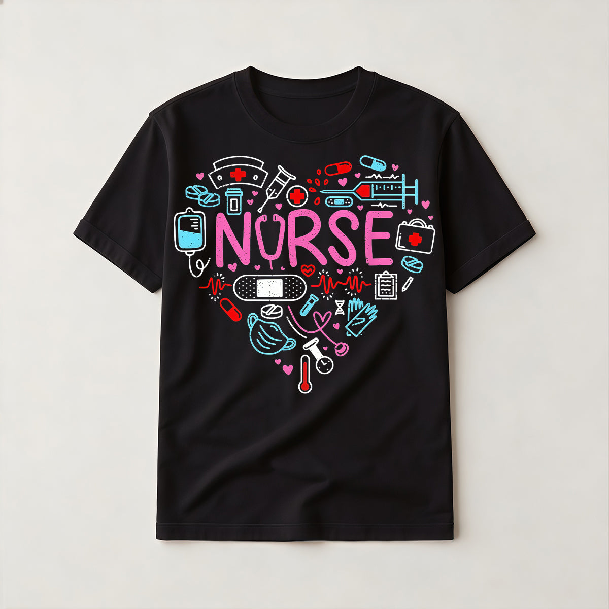 Casual and cute nurse-themed shirt - The perfect gift for a nurse