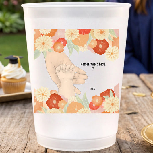 Custom Mommy's sweet angel Plastic Cups