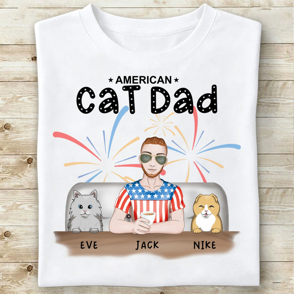 Custom The Kitten and Dad T-shirts