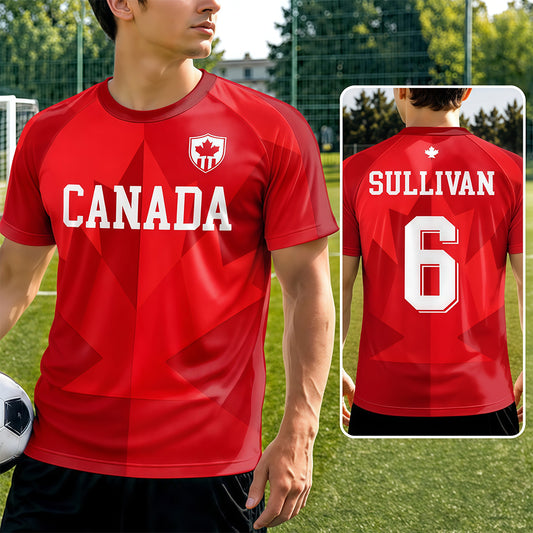 Custom Men's Canada 2026 Jersey Shirt - Personalized Birthday Gifts For Soccer Lovers, Sports Fans, Sports Lovers - Wear The Nation's Pride