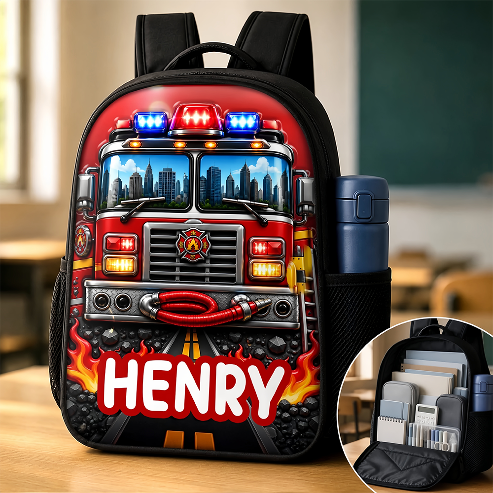 Custom Kids Front Printed Backpack - Personalized Back To School Gifts For Kids - Ready To Roll