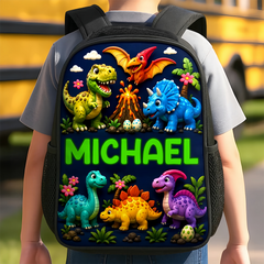 Custom Kids Front Printed Backpack - Personalized Back To School Gifts For Kids - On The Road To Adventure