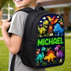 Custom Kids Front Printed Backpack - Personalized Back To School Gifts For Kids - On The Road To Adventure