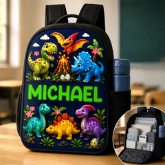 Custom Kids Front Printed Backpack - Personalized Back To School Gifts For Kids - On The Road To Adventure