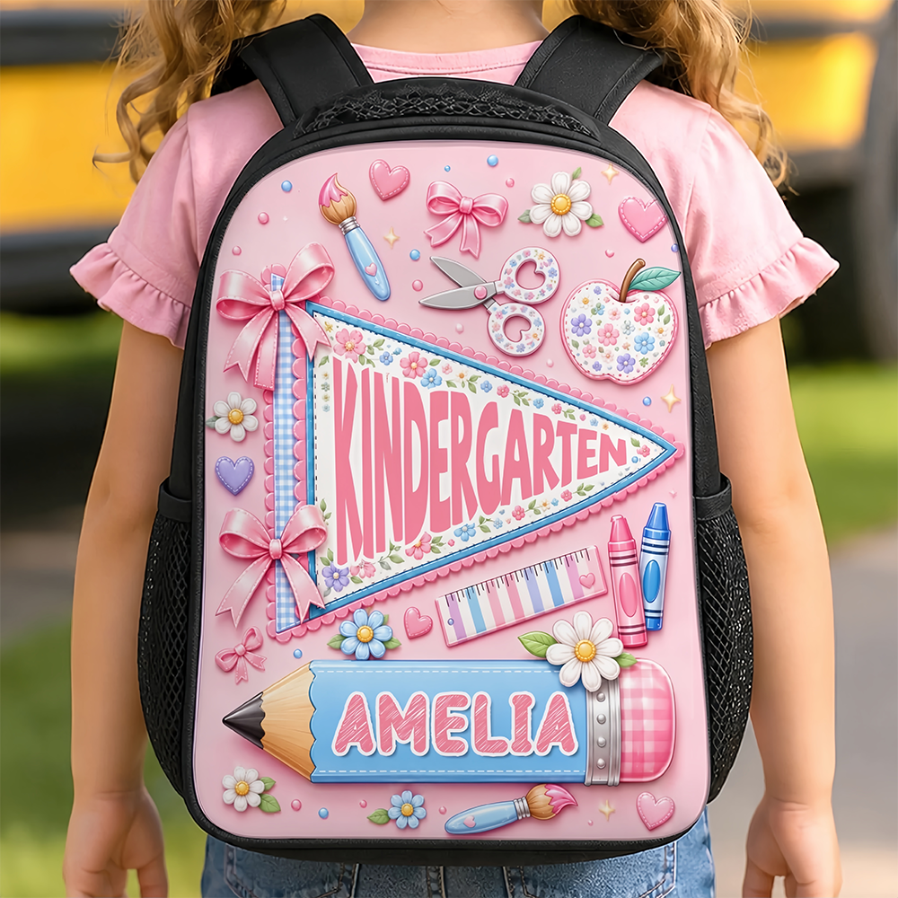 Custom Kids Front Printed Backpack - Personalized Back To School Gifts For Kids - Big Dreams Start In Small Classrooms