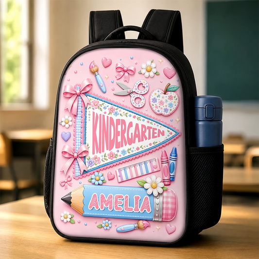 Custom Kids Front Printed Backpack - Personalized Back To School Gifts For Kids - Big Dreams Start In Small Classrooms