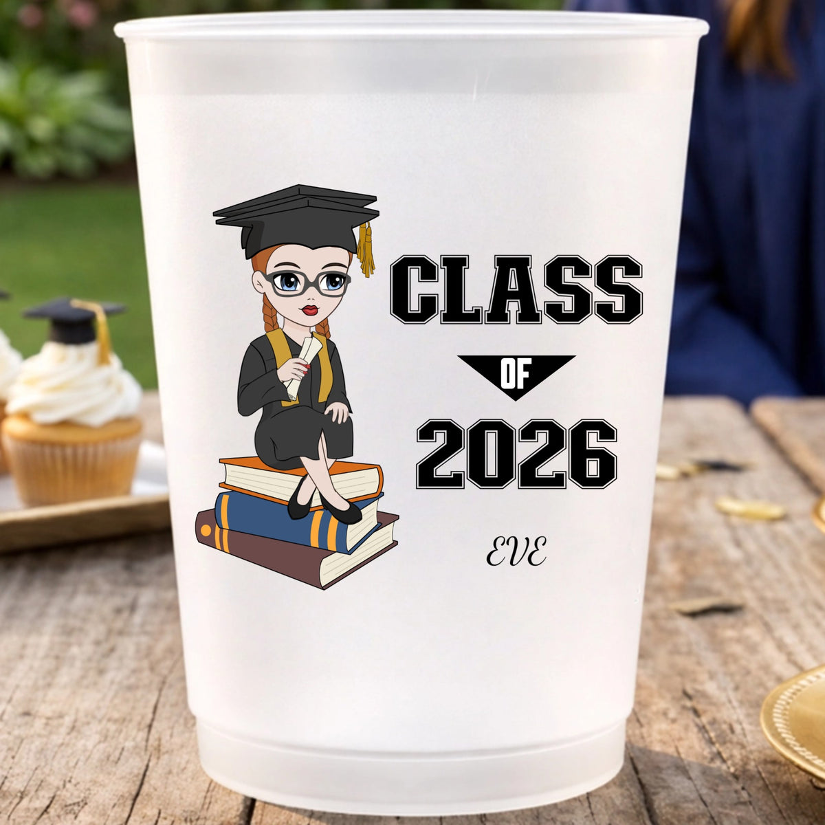 Custom Happy Graduation Plastic Cups