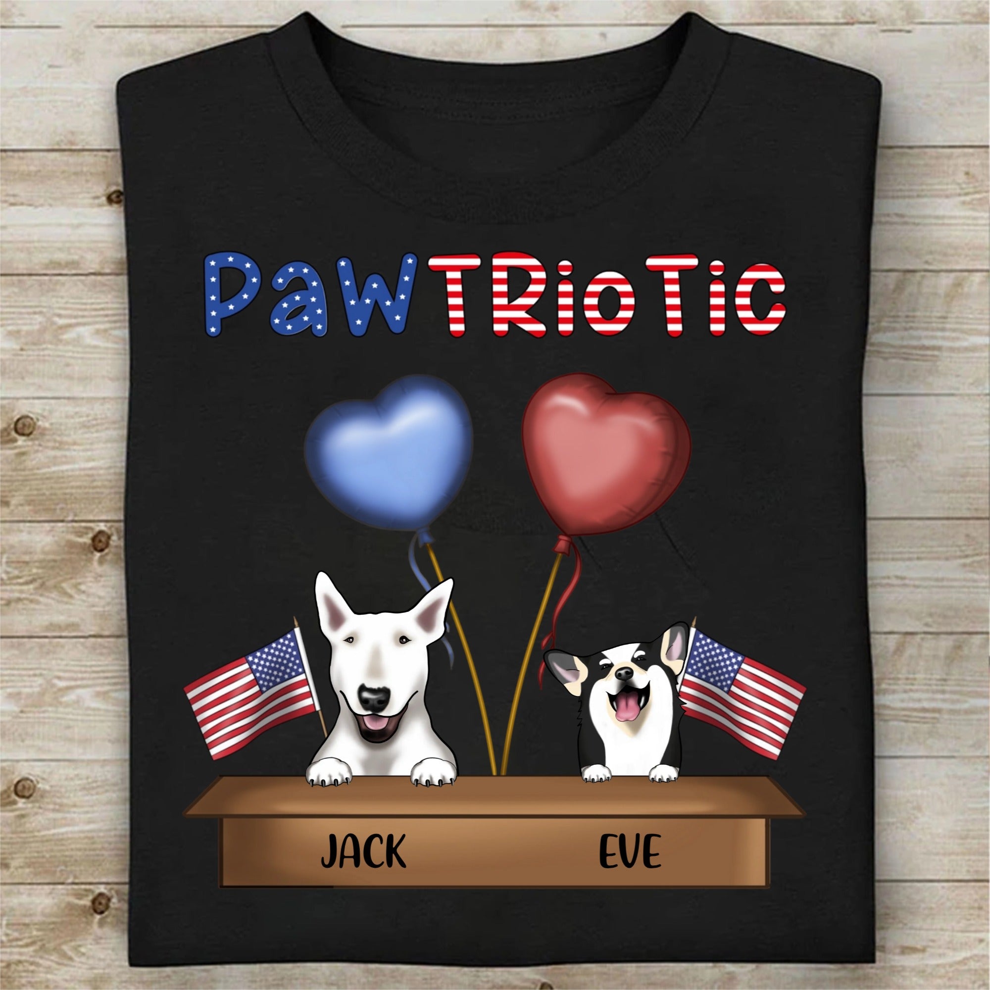 Custom Kittens and Puppies Celebrate Independence Day T-shirts