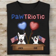 Custom Kittens and Puppies Celebrate Independence Day T-shirts