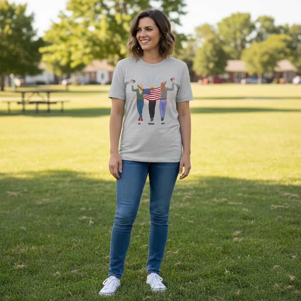 Custom A Proud Family on American Independence Day T-shirts